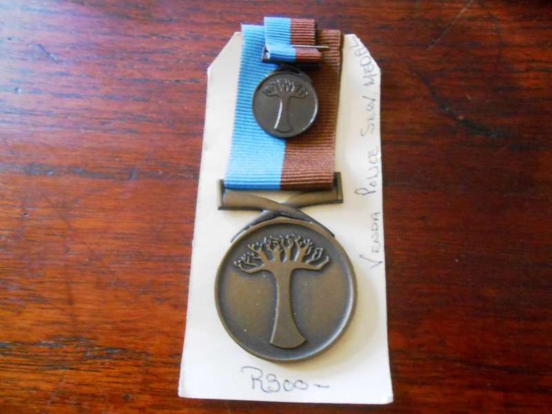 Venda Police Medal Set Full Size and Miniature