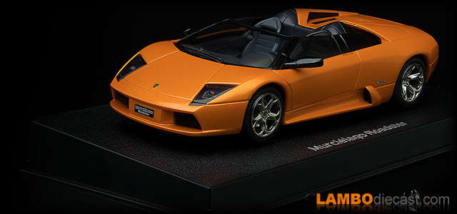 Lamborghini Murcielago Roadster Met Orange Lighting Lamps Slot Car Auto Art Slot Racing 13143 1/32