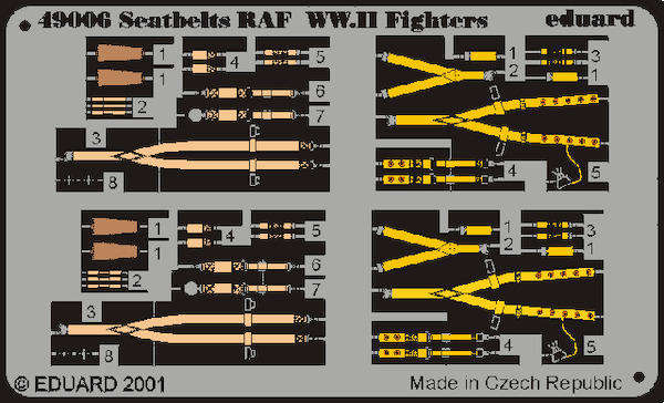 Seatbelts RAF WWII 1/48 Eduard 49 006