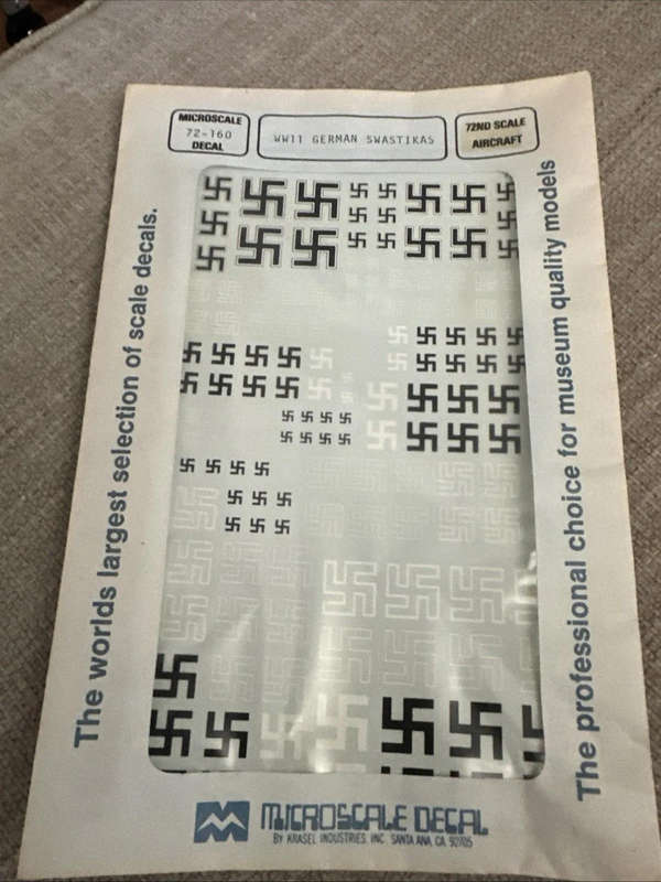 WWII German Swastikas 1/72 Microscale Decals 72-160