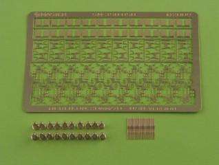 Oerlikon 20mm/70 USN type (20pcs) Detail set 1/350 Master SM-350-050