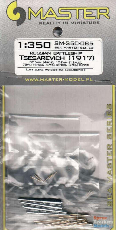 Russian Battleship Tsesarevic (1917) Detail set 1/350 Master SM-350-085