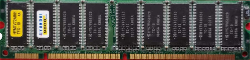 HYUNDAI MEMORY 64MB HYM7V72A801 TFG-10 AA - 168P