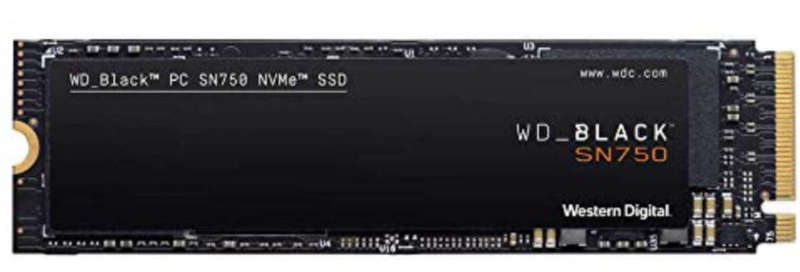 WD Black SN750 1TB M.2 PCI-e 3.0 x 4 NVMe 3D NAND Internal Solid State Drive (SSD)