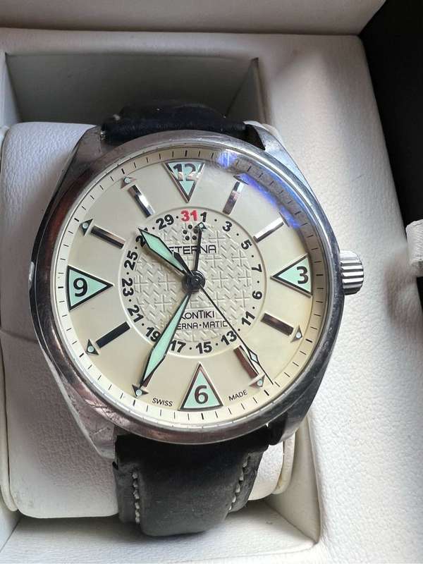 Eterna KonTiki Four-Hands Matic Ref. 1592.41  Vintage Automatic Watch