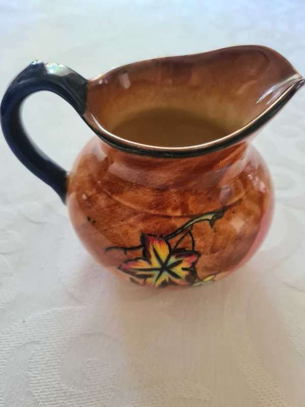 H&K Tunstall handpainted ceramic milkjug