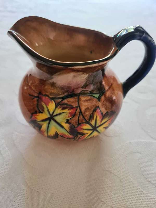 H&K Tunstall handpainted ceramic milkjug