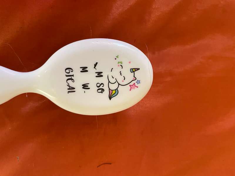 Cute little purse with hairbrush