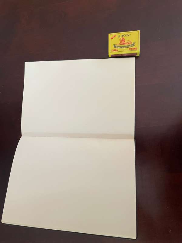 Diamond art notebook with picture of birds (complete)