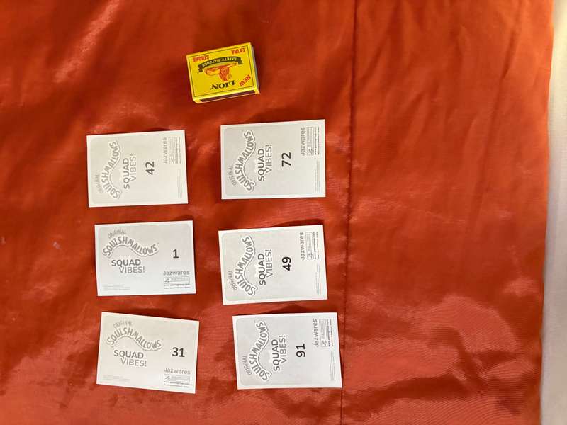 Squishmallow panini sticker album stickers x 6 set 3