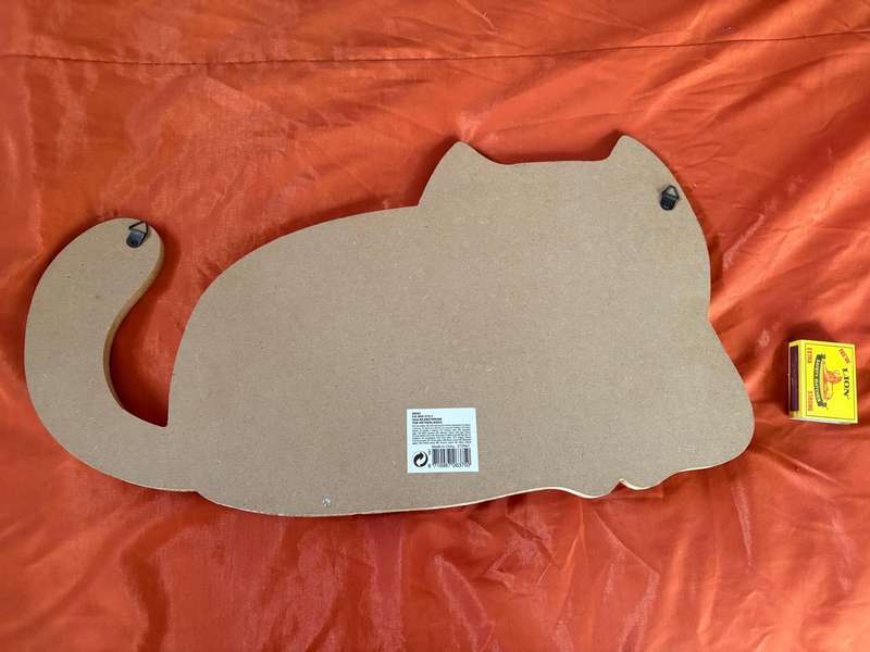 Cute cat jacket hanger wall decal