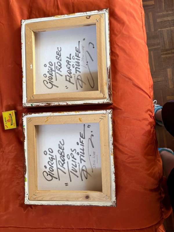 Set of 2 x Giorgio Trobec original oil paintings