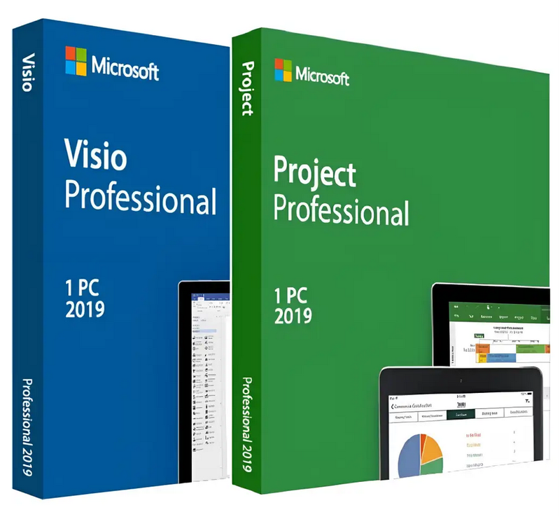 PROJECT 2019 PROFESSIONAL + VISIO 2019 PROFESSIONAL for Windows
