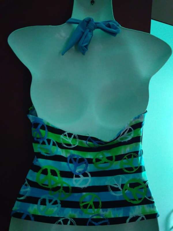 Peace sign swim top Size 12 years (Small)
