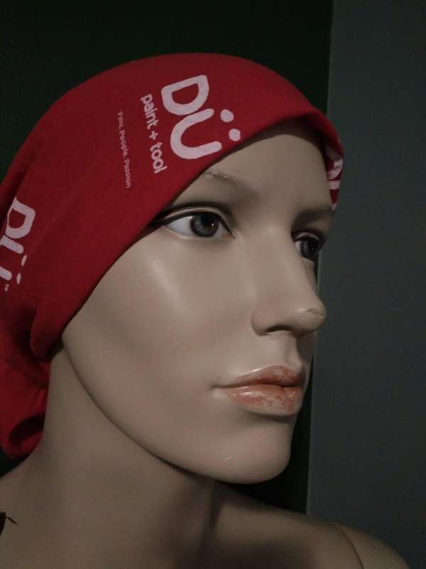 Red and White Head, neck and face wear