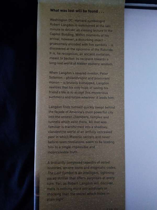 Dan Brown The Lost Symbol Book