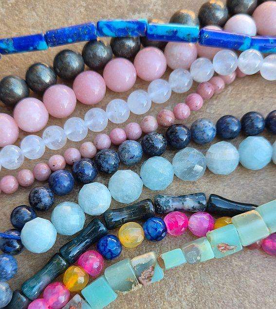 20 Strands Assorted  Gemstone Beads  / Bid Per Strand