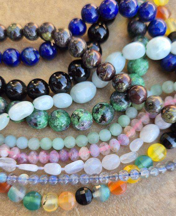 20 Strands Assorted  Gemstone Beads  / Bid Per Strand