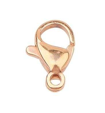 *Clearance Sale*1pcs x (13x8mm)  Stainless Steel / Gold Tone Lobster Clasp