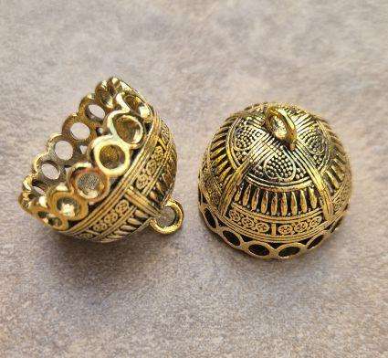 Clearance Sale* 1pc  (+/-20x21mm) Tassel Cap Bail/ Tibetan Style / Antique Gold Tone