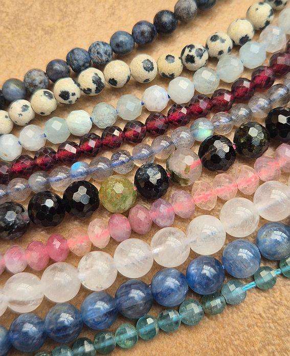 20 Strands Assorted  Gemstone Beads  / Bid Per Strand