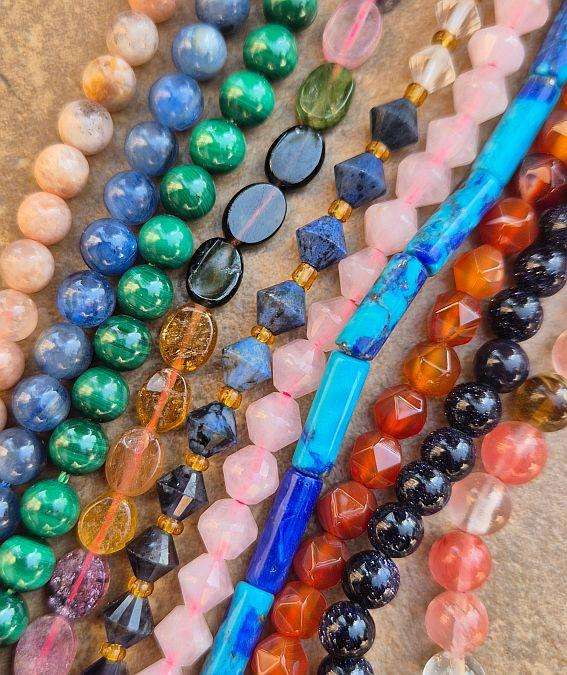 30 Strands Assorted  Gemstone Beads  / Bid Per Strand