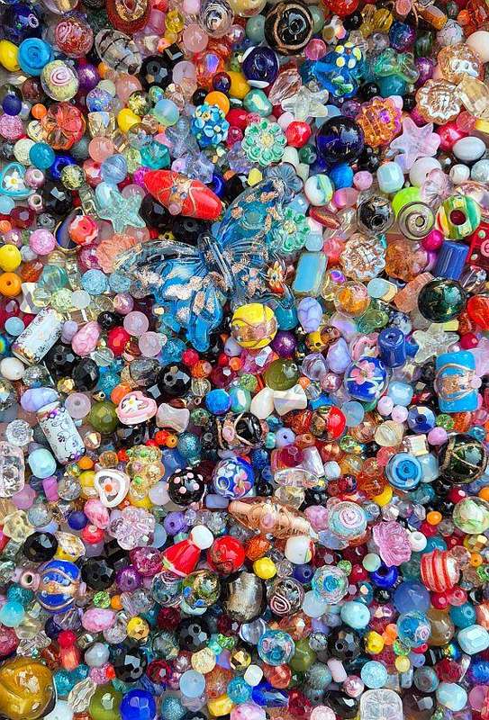 5.4Kg  Mixed / Assorted Glass Beads / Findings