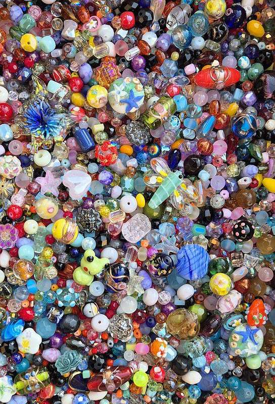 5.4Kg  Mixed / Assorted Glass Beads / Findings