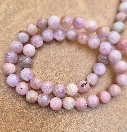 *Clearance Sale* 1 Strand x (6mm) Natural / Kunzite  / Round  Beads +/-65pcs