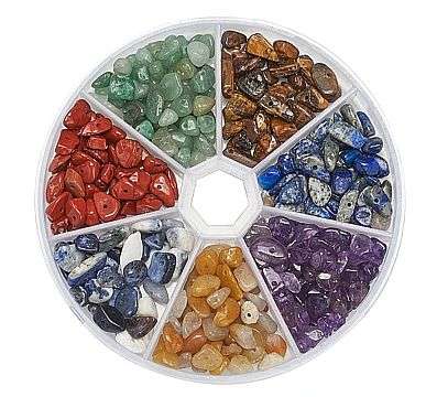 7 Types  Natural /  Gemstones / Chips / +/- 14.5g Per Type