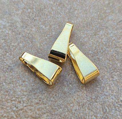 *Clearance Sale*1pc Gold Plated  / Brass / Pinch / Clip / Bail Clasp /  10x4mm