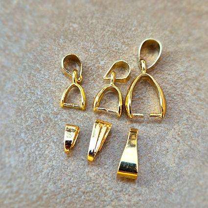 *Clearance Sale* 20pcs (6 Sizes) Gold Plated  / Brass / Pinch / Clip / Bail Clasp