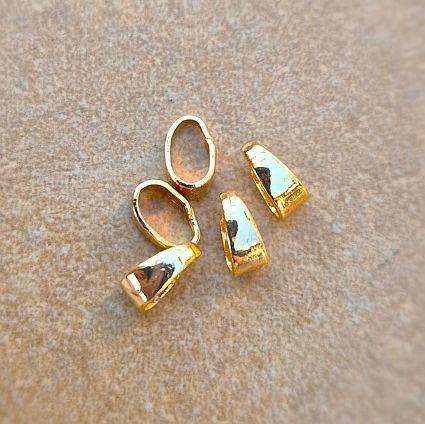 *Clearance Sale*1pc Gold Plated  / Brass / Pinch / Clip / Bail Clasp / 6x4mm