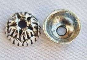 *Clearance Sale *10pc, 9mm  Tibetan Style Antique Silver Tone Bead Caps