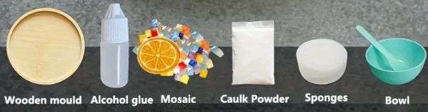 ***DIY*** 1 Pc  Glass / Resin Mosaic / Wood Coaster /  Making Kit