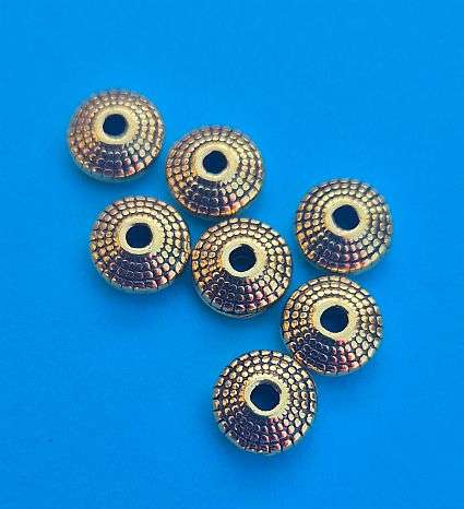 *Clearance Sale* 20pc x 8x3mm  Gold Tone Tibetan  Spacers