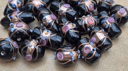 240 pcs / 10 Colors / Handmade Lampwork Glass Beads