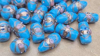 240 pcs / 10 Colors / Handmade Lampwork Glass Beads