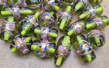 240 pcs / 10 Colors / Handmade Lampwork Glass Beads