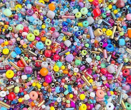 5.4Kg  Mixed / Assorted Glass Beads / Findings