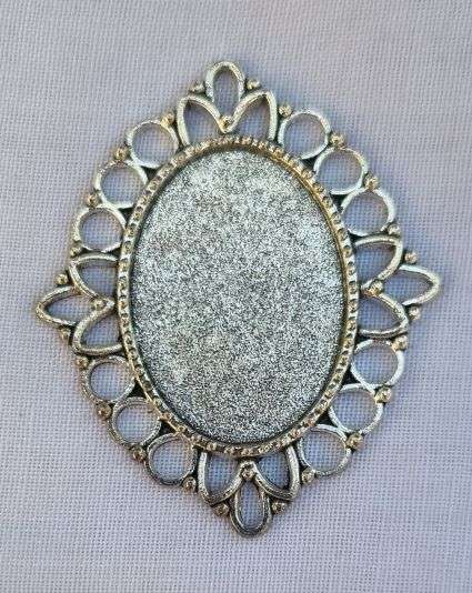 *Clearance Sale*DIY ***1pc Tibetan Style, Oval / Birds  / Bezel Cabochon Settings  / Tray : 18x25mm