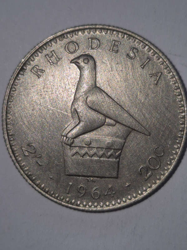 3× 1964 Rhodesia 20c