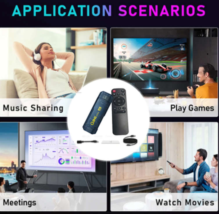 Q96 Android Tv Stick - 8GB 128GB ROM