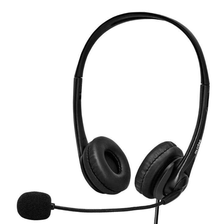 Astrum HS750 Wired USB Headphones with Mic, Noise Cancelling Mic