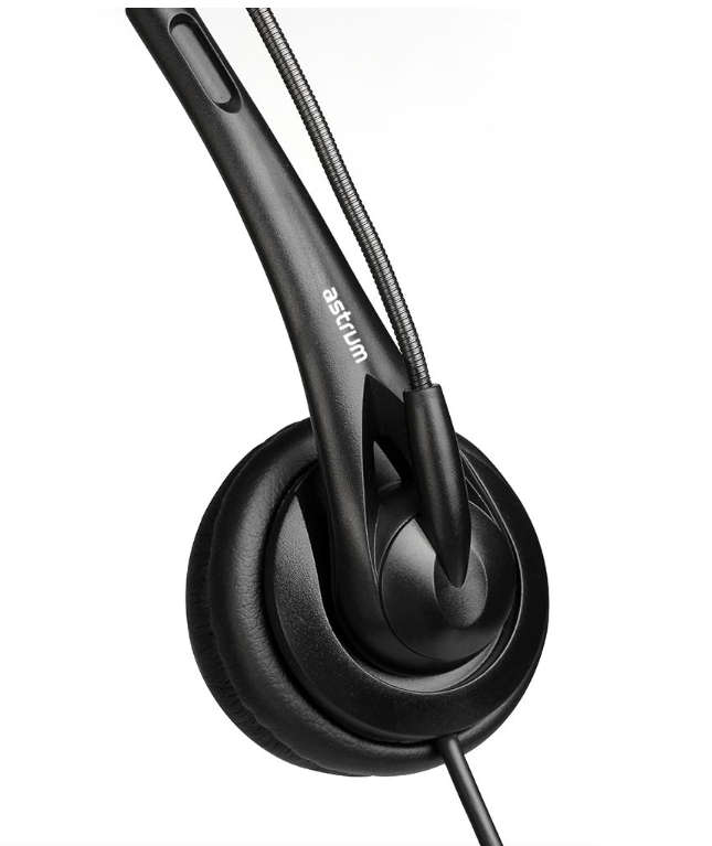 Astrum HS750 Wired USB Headphones with Mic, Noise Cancelling Mic