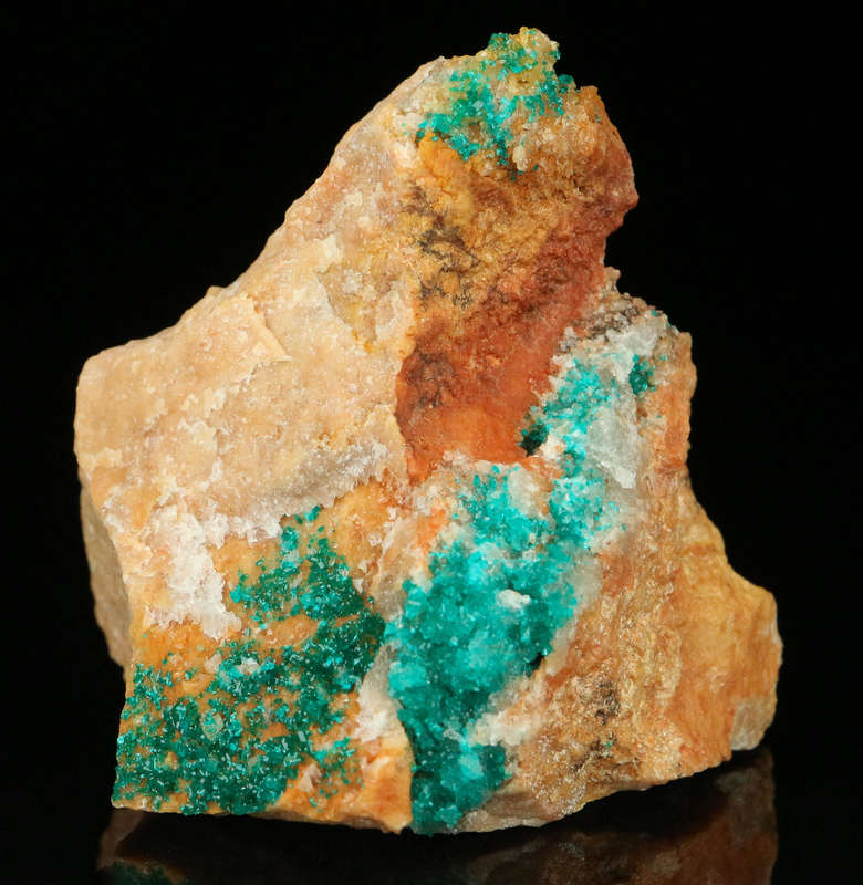 Dioptase on Matrix, Kaokoveld Region, Namibia