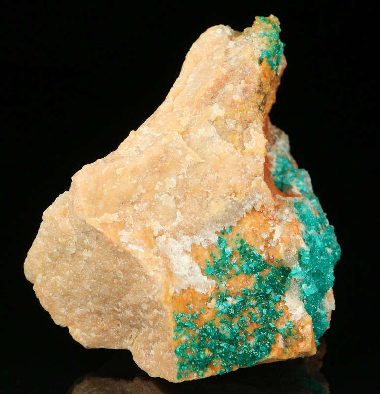 Dioptase on Matrix, Kaokoveld Region, Namibia