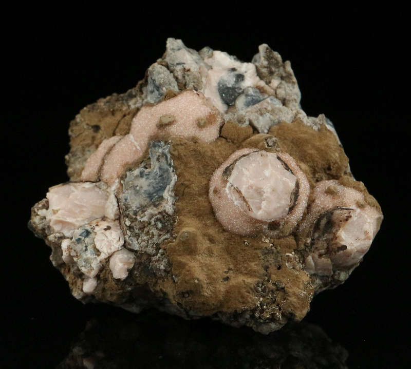 Rhodochrosite on Matrix"N'Chwaning II Mine, Kalahari Manganese Field, Northern Cape, South Africa "
