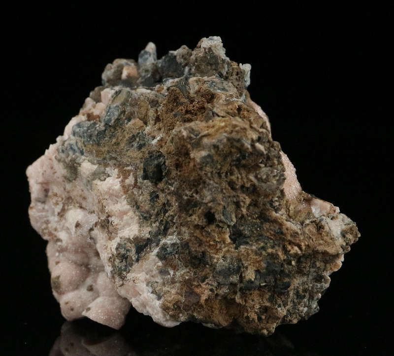Rhodochrosite on Matrix"N'Chwaning II Mine, Kalahari Manganese Field, Northern Cape, South Africa "