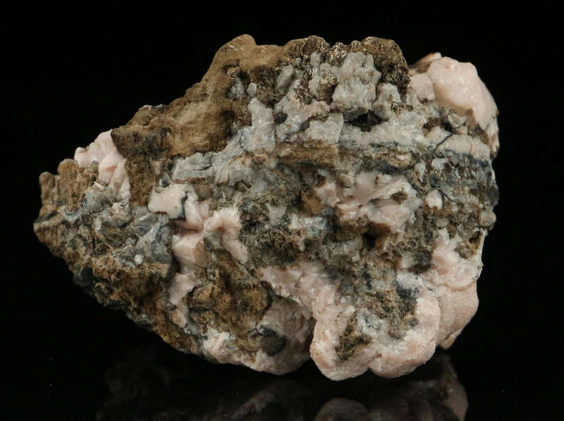 Rhodochrosite on Matrix"N'Chwaning II Mine, Kalahari Manganese Field, Northern Cape, South Africa "